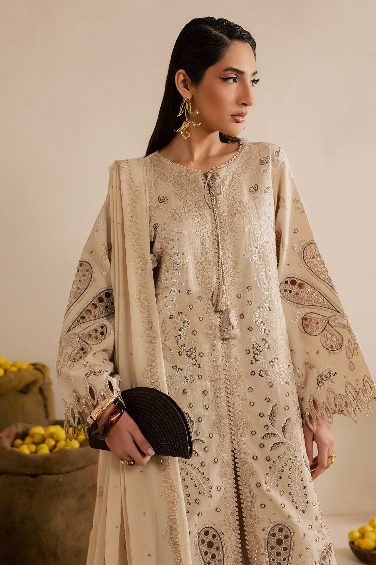 Nureh | Karandi Collection | NE-218 by Nureh - Designer Dress  - Type : Ladies Clothes - Available at Libayah - 100% Original 