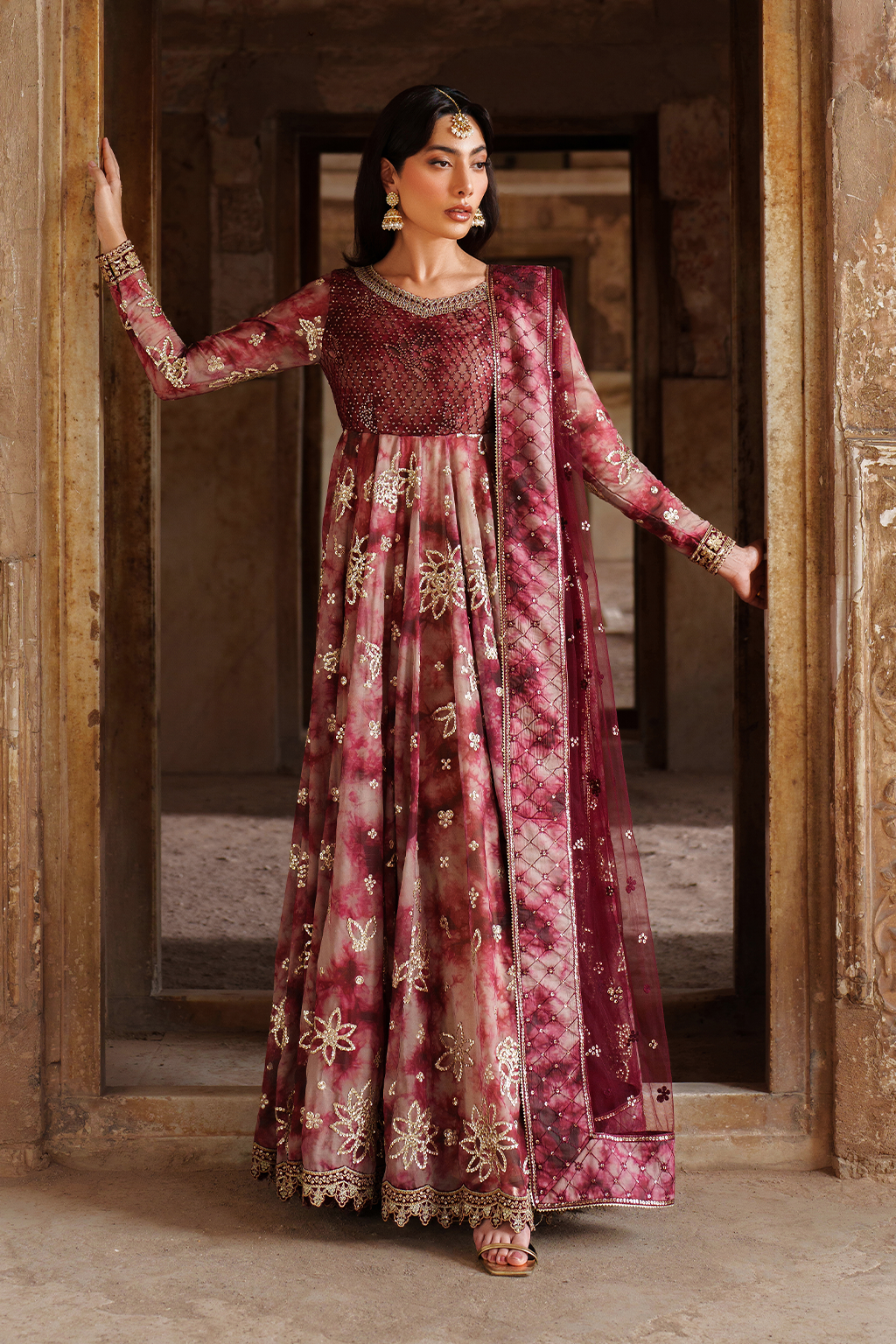 Iznik | Festive Formal | UE-533 Printed Chiffon by Iznik - Designer Dress  - Type : Ladies Clothes - Available at Libayah - 100% Original 