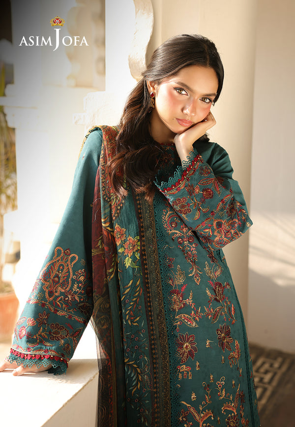 Asim Jofa | Summer Rhapsody | AJUBU-03 Embroidered Jacquard by Asim Jofa - Designer Dress  - Type : Ladies Clothes - Available at Libayah - 100% Original 