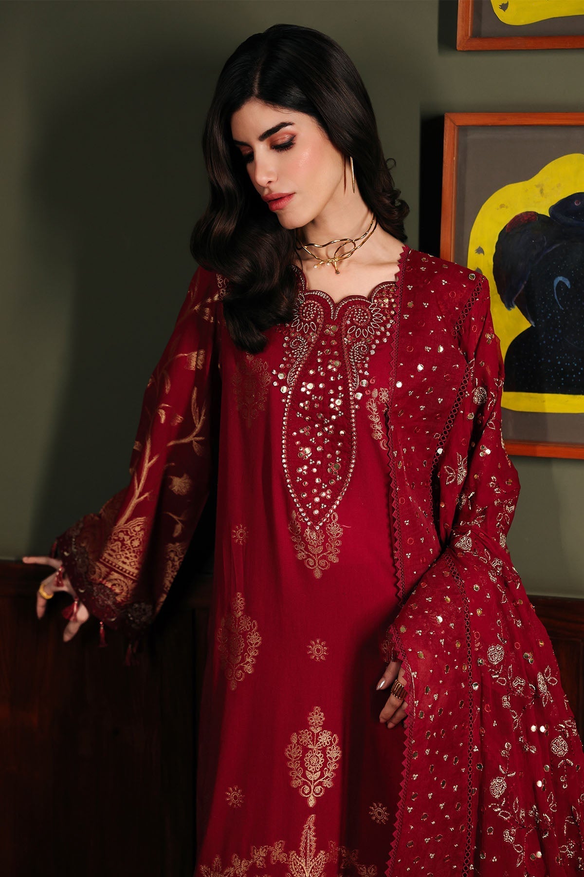 Nureh | Exclusive Jacquard | NE-225 - Designer Dress - Type : Ladies Clothes - Available at Libayah - 100% Original