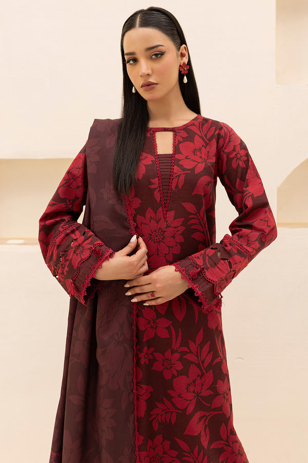 Farasha | The Winter Whispers | SCARLET by Farasha - Designer Dress - Type: Ladies Clothes - Available at Libayah - 100% Original