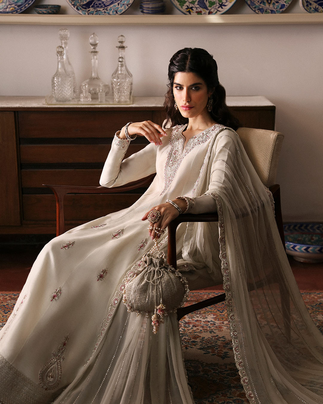 Faiza Saqlain | Mehermah Luxe Formals | Sabina by Faiza Saqlain - Designer Dress - Type: Ladies Clothes - Available at Libayah - 100% Original