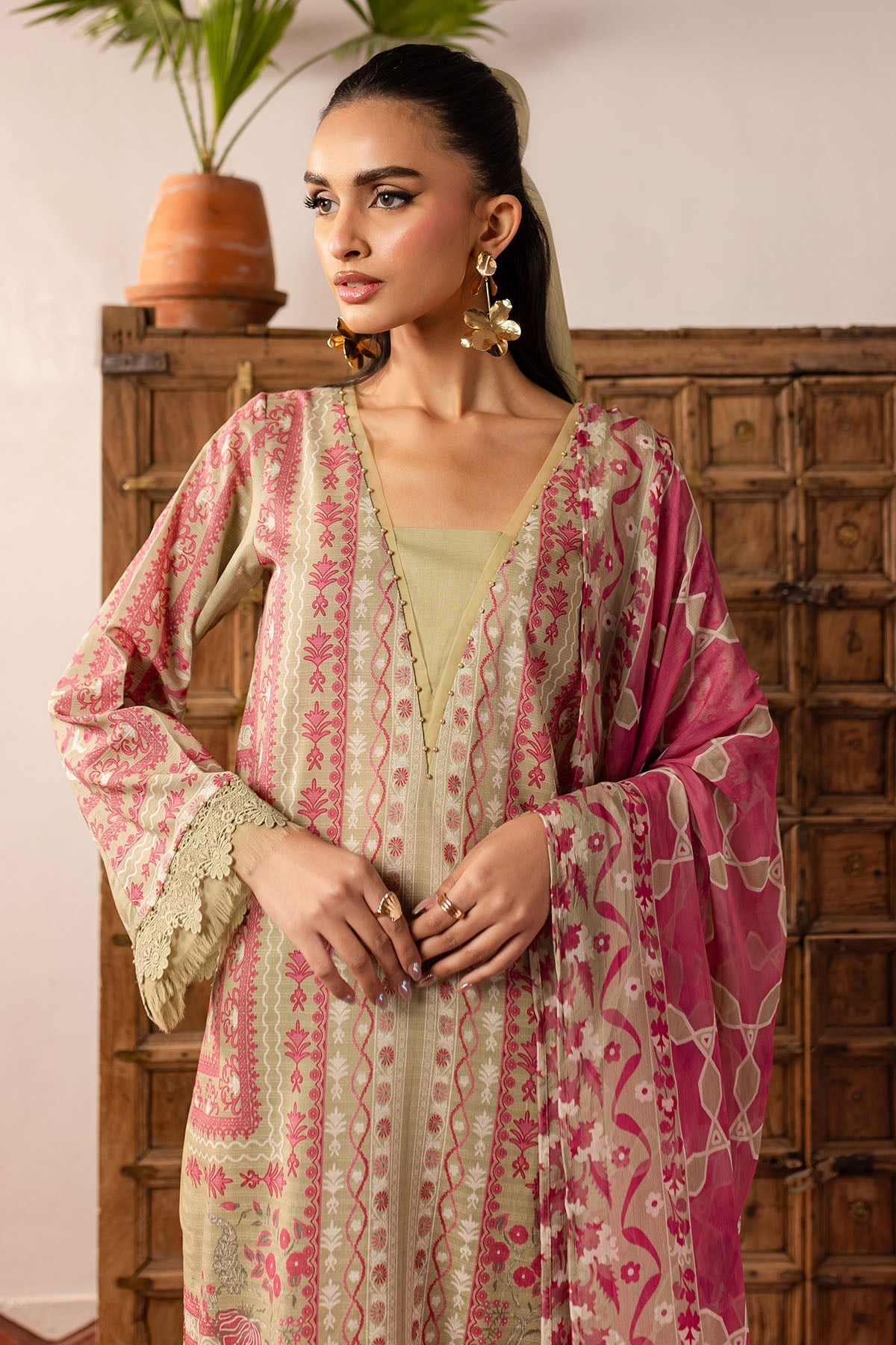 Nureh | Printed lawn 25 | SP-141 by Nureh - Designer Dress - Type: Ladies Clothes - Available at Libayah - 100% Original