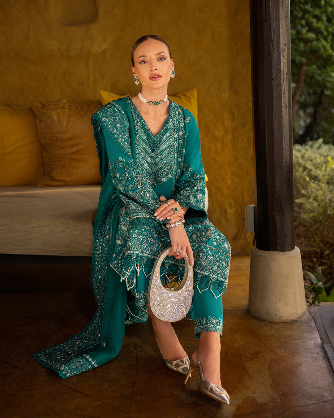 Faiza Saqlain | Zinnia Lawn 25 | Calla by Faiza Saqlain - Designer Dress - Type: Ladies Clothes - Available at Libayah - 100% Original
