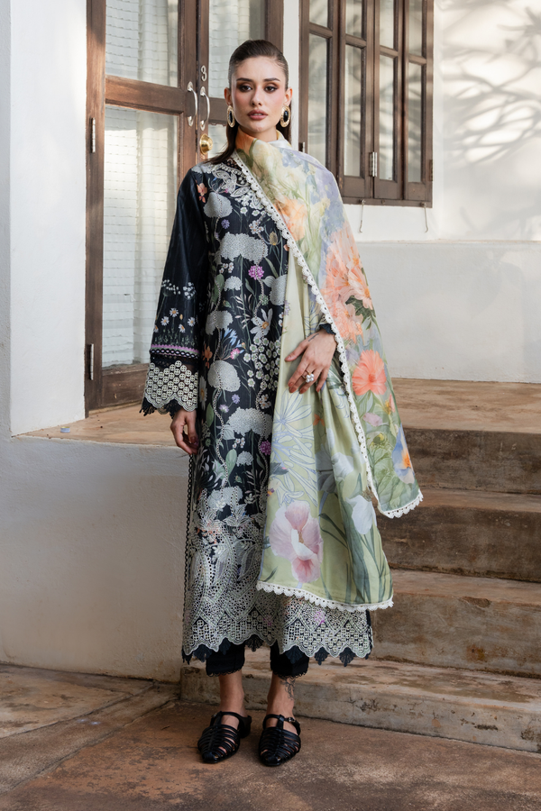 Aabyaan | Shezlin Chikankari 26 | LAREEN (AZ-02) by Aabyaan - Designer Dress - Type : Luxury Dress - Available at Libayah - 100% Original