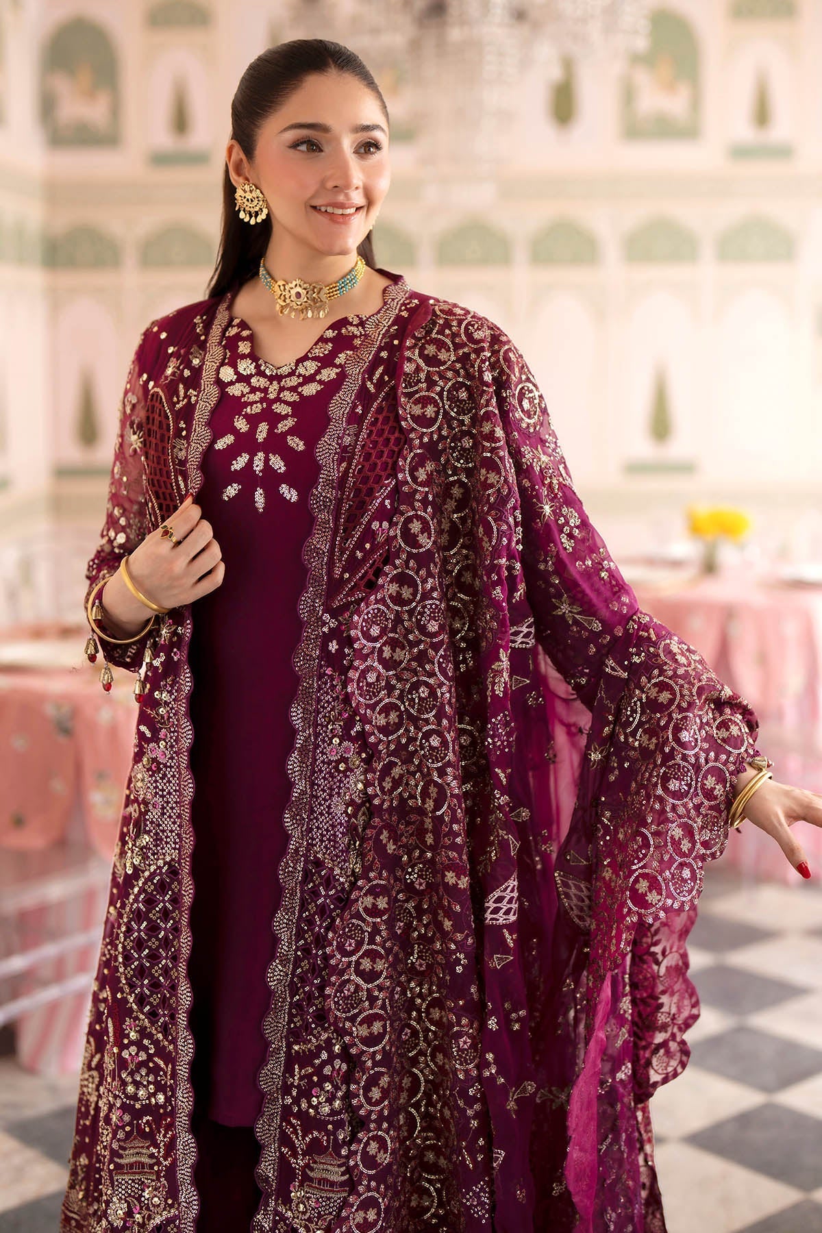 Nureh | Jhoomro Formals |NL-97 Nur by Nureh - Designer Dress  - Type : Ladies Clothes - Available at Libayah - 100% Original 