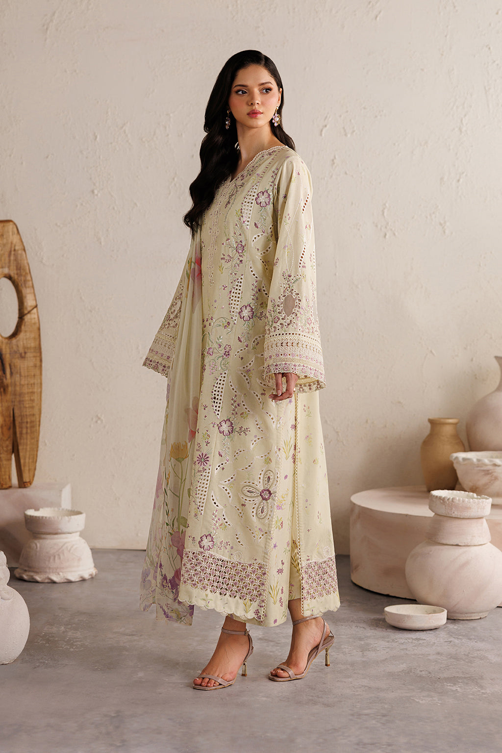 Iznik | Festive lawn 26 | IBE-08 Embroidered Lawn by Iznik - Designer Dress  - Type : Ladies Clothes - Available at Libayah - 100% Original 