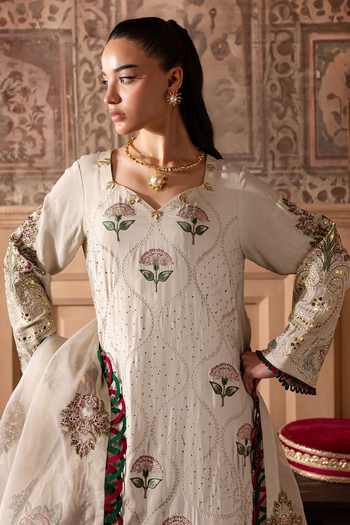 Nureh | Nur Mahal Formals | NE-139 by Nureh - Designer Dress - Type: Ladies Clothes - Available at Libayah - 100% Original