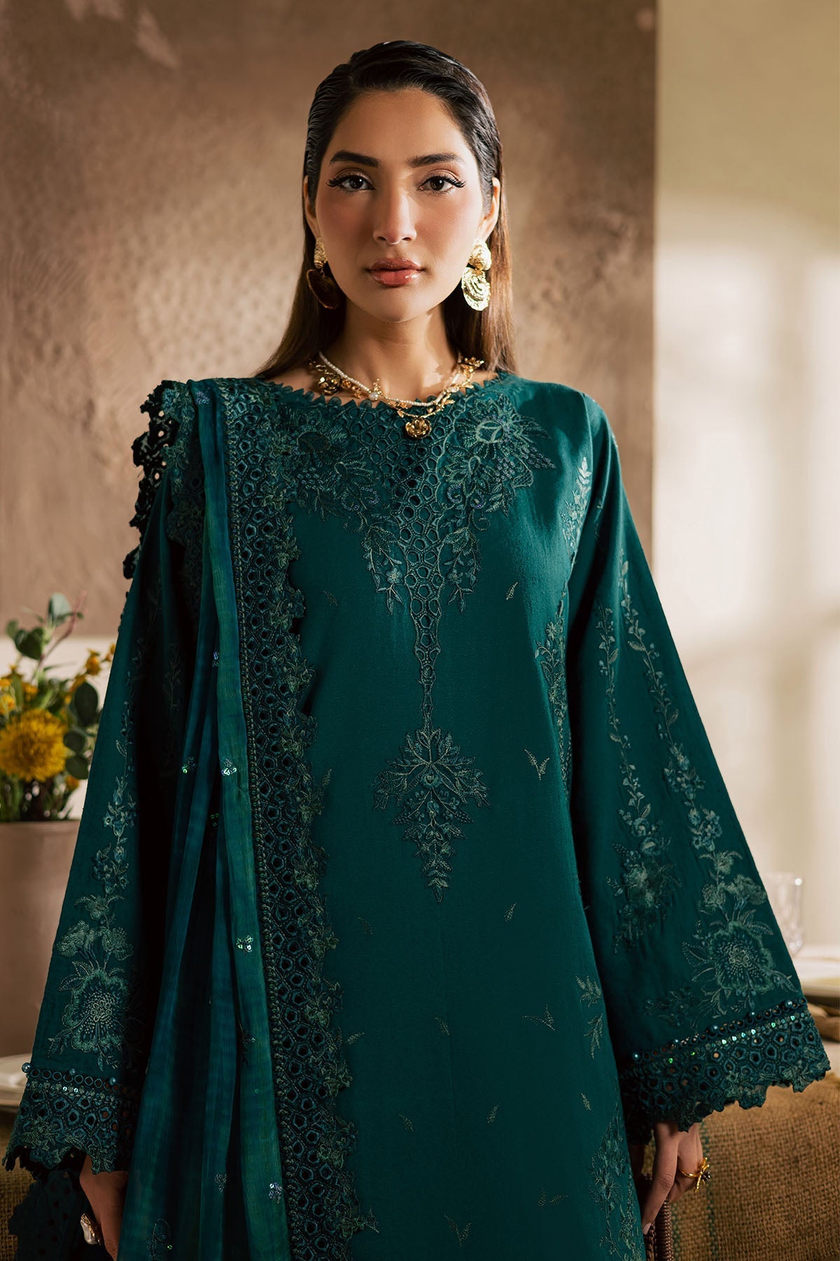 Nureh | Karandi Collection | NE-220 by Nureh - Designer Dress  - Type : Ladies Clothes - Available at Libayah - 100% Original 