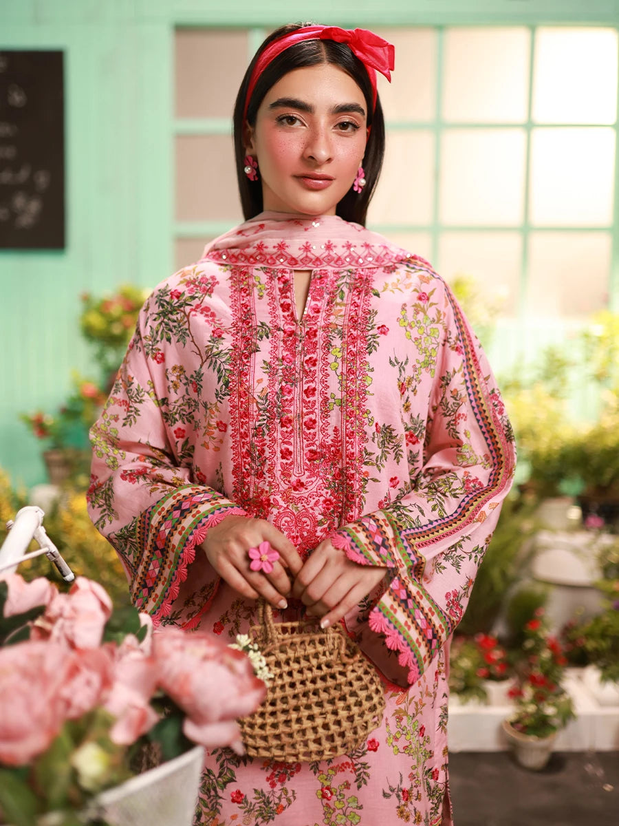 Salitex | Izel Lawn 24 | BLOSSOM - LUXURY LAWN EMBROIDERED SUIT by Salitex - Designer Dress - Type: Casuals - Available at Libayah - 100% Original