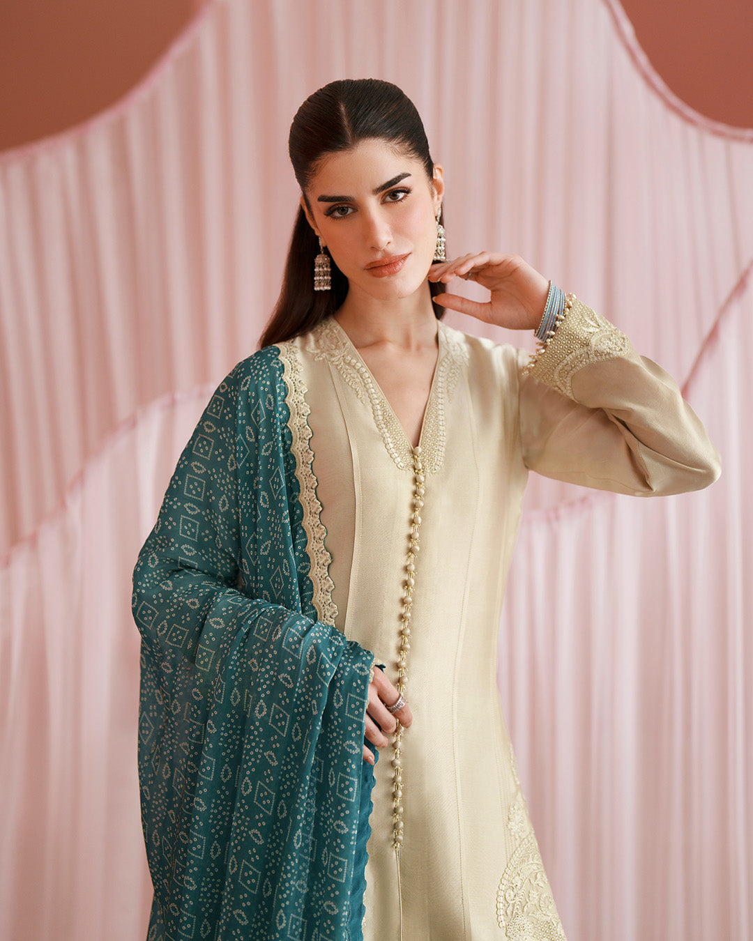 Faiza Saqlain | Roim Silk Edit | Rimaas by Faiza Saqlain - Designer Dress  - Type : Luxury Dress - Available at Libayah - 100% Original 