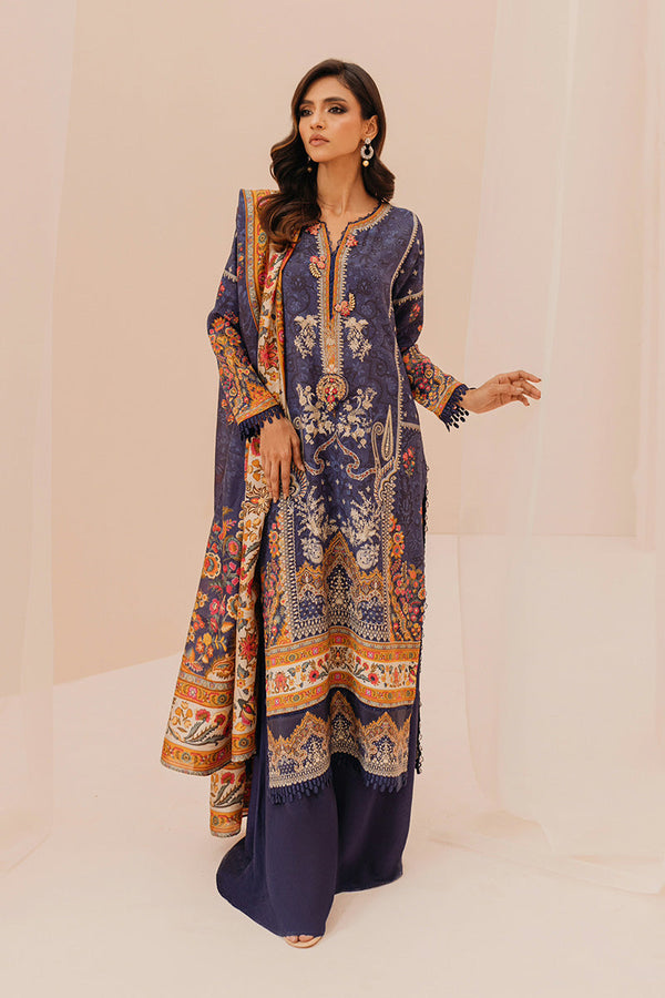 Mina Hasan | Signature Pret | Navy Garden - by Libayah - Registered Vendor of : Mina Hasan - 100% Original Designer Dress