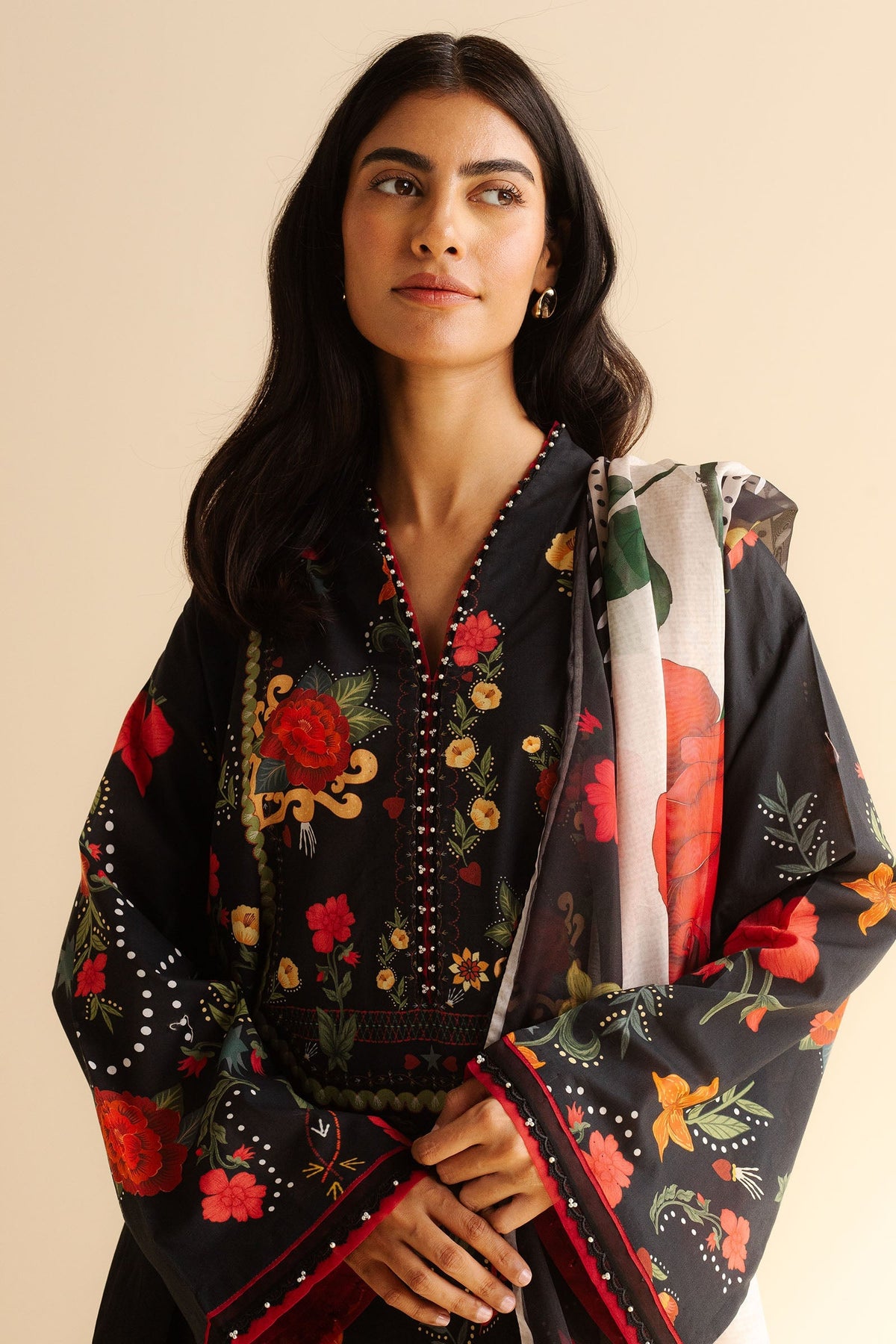 Zara Shahjahan | Coco Prints | Nyra-5A by Zara Shahjahan - Designer Dress - Type: Ladies Clothes - Available at Libayah - 100% Original