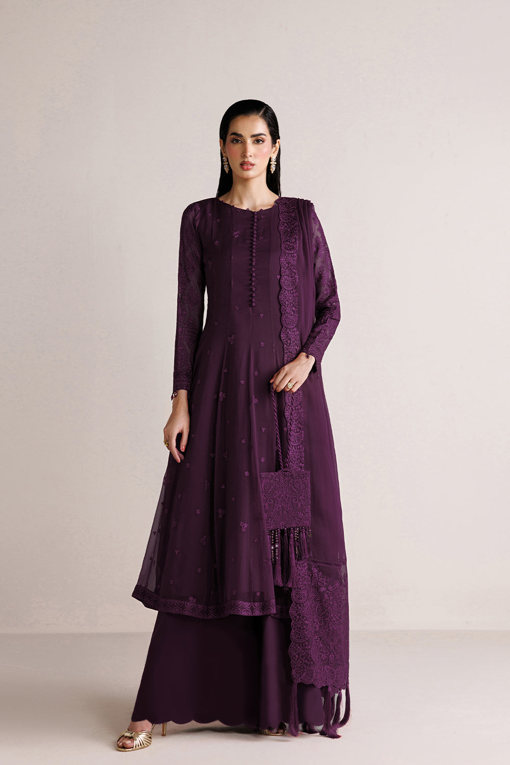 Farasha | Chiffon Essentials 26 | Violet Grace by Farasha - Designer Dress  - Type : Ladies Clothes - Available at Libayah - 100% Original 