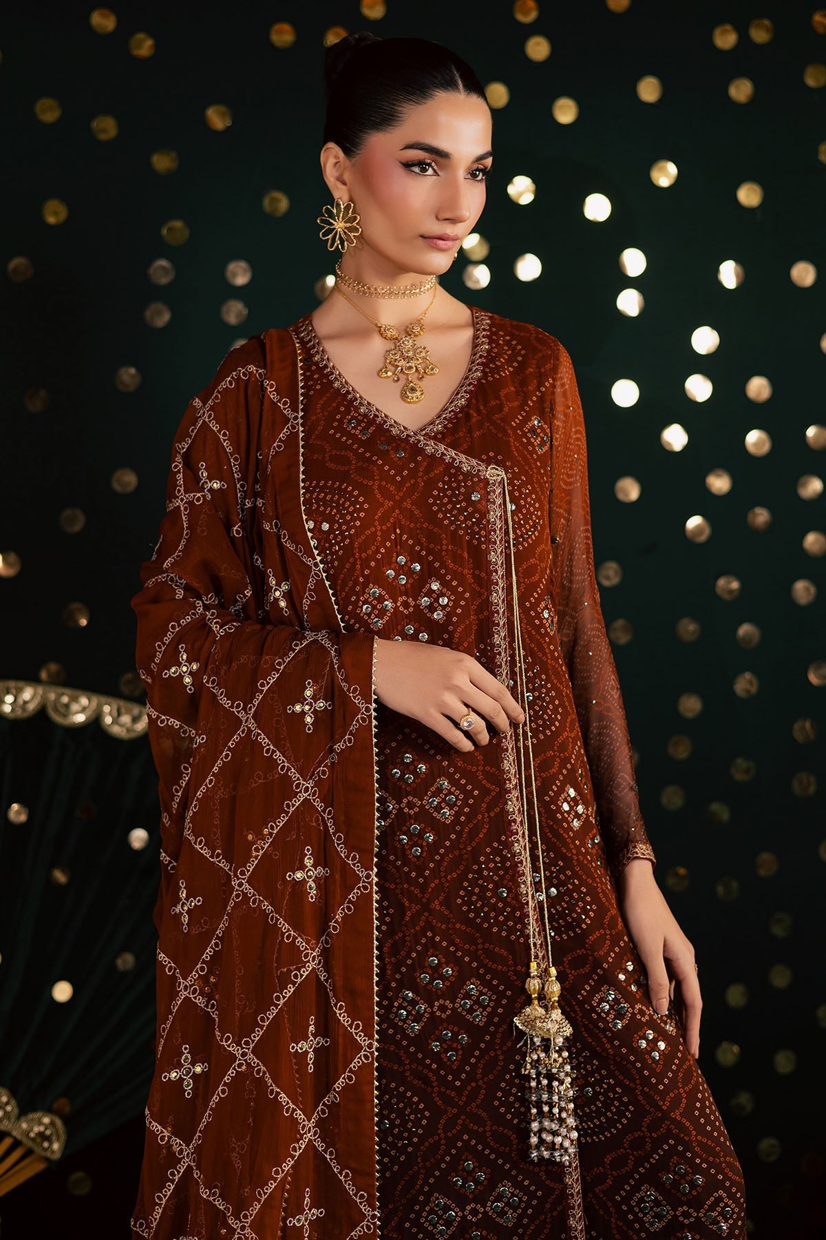 Nureh | Mukeshkari Formals | MK-19 - Designer Dress - Type : Ladies Clothes - Available at Libayah - 100% Original