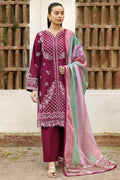 Farasha | Summer Weaves Embroidered Lawn | Satin Ruby by Farasha - Designer Dress - Type: Ladies Clothes - Available at Libayah - 100% Original