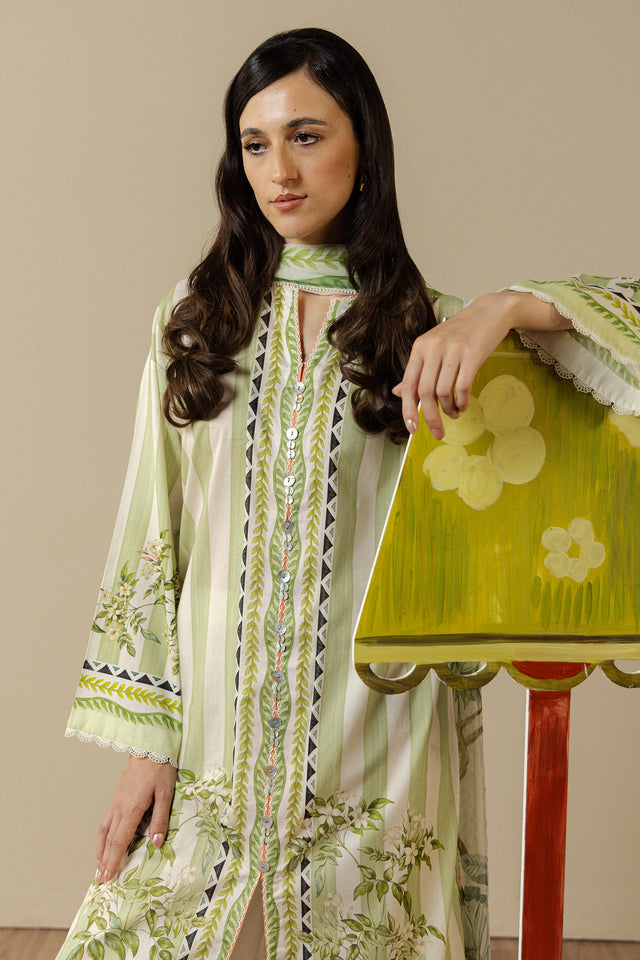 Zara Shahjahan | Coco Prints 26 | Nerine-1A by Zara Shahjahan - Designer Dress  - Type : Ladies Clothes - Available at Libayah - 100% Original 