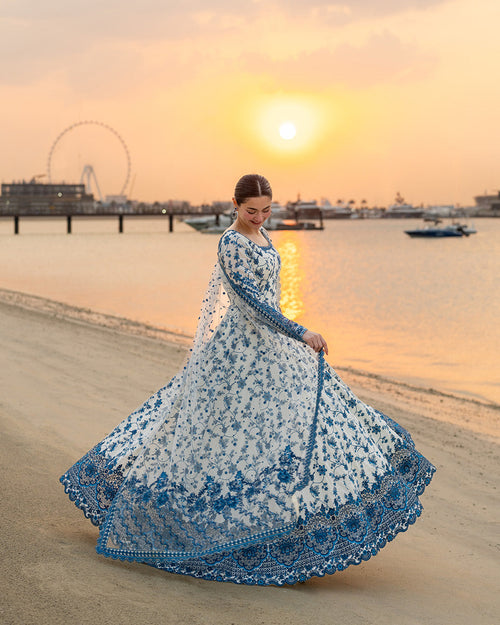 Faiza Saqlain | AYA - Unstitched Luxury Lawn '26 | Jehona by Faiza Saqlain - Designer Dress  - Type : Ladies Clothes - Available at Libayah - 100% Original 