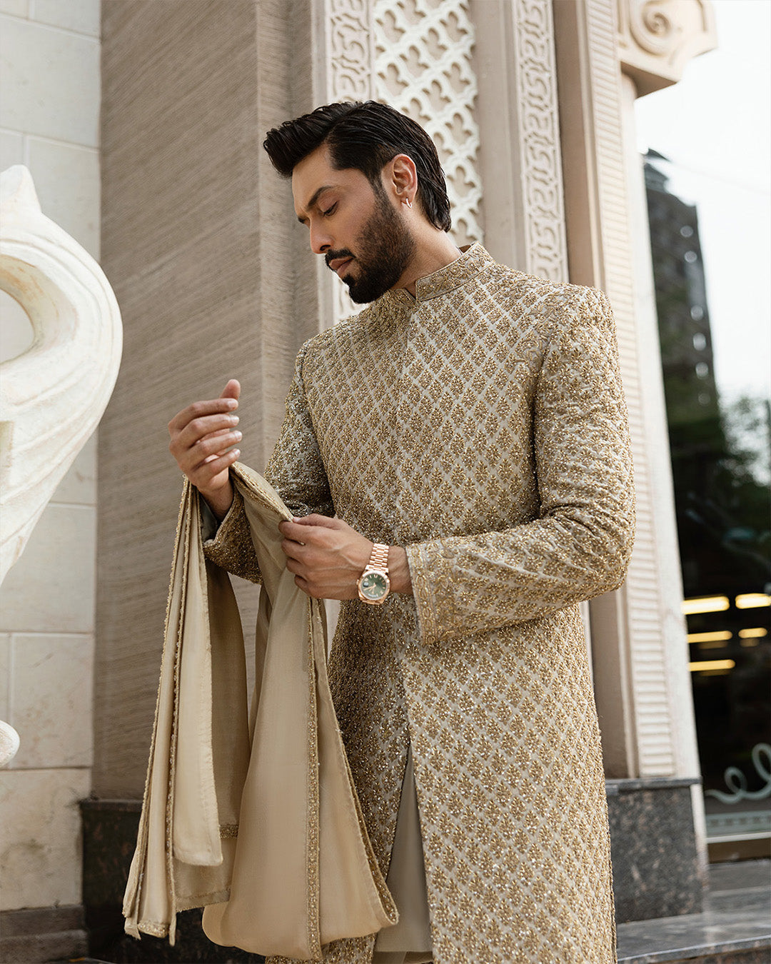 Pakistani Menswear | Faiza Saqlain | Baseem by Faiza Saqlain - Designer Dress - Type: MensWear - Available at Libayah - 100% Original