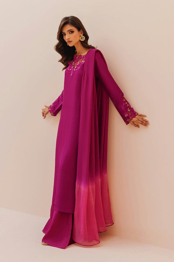 Mina Hasan | Signature Pret | Magenta Garden - by Libayah - Registered Vendor of : Mina Hasan - 100% Original Designer Dress