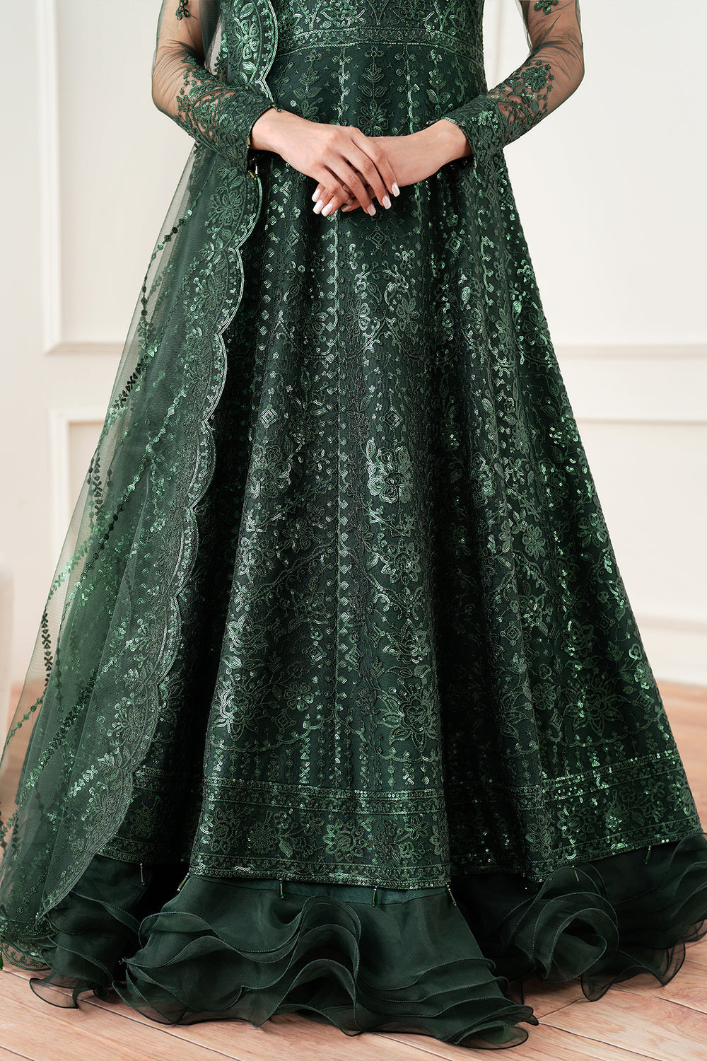 Farasha | Essence Formals 25 | Emerald Muse by Farasha - Designer Dress  - Type : Ladies Clothes - Available at Libayah - 100% Original 
