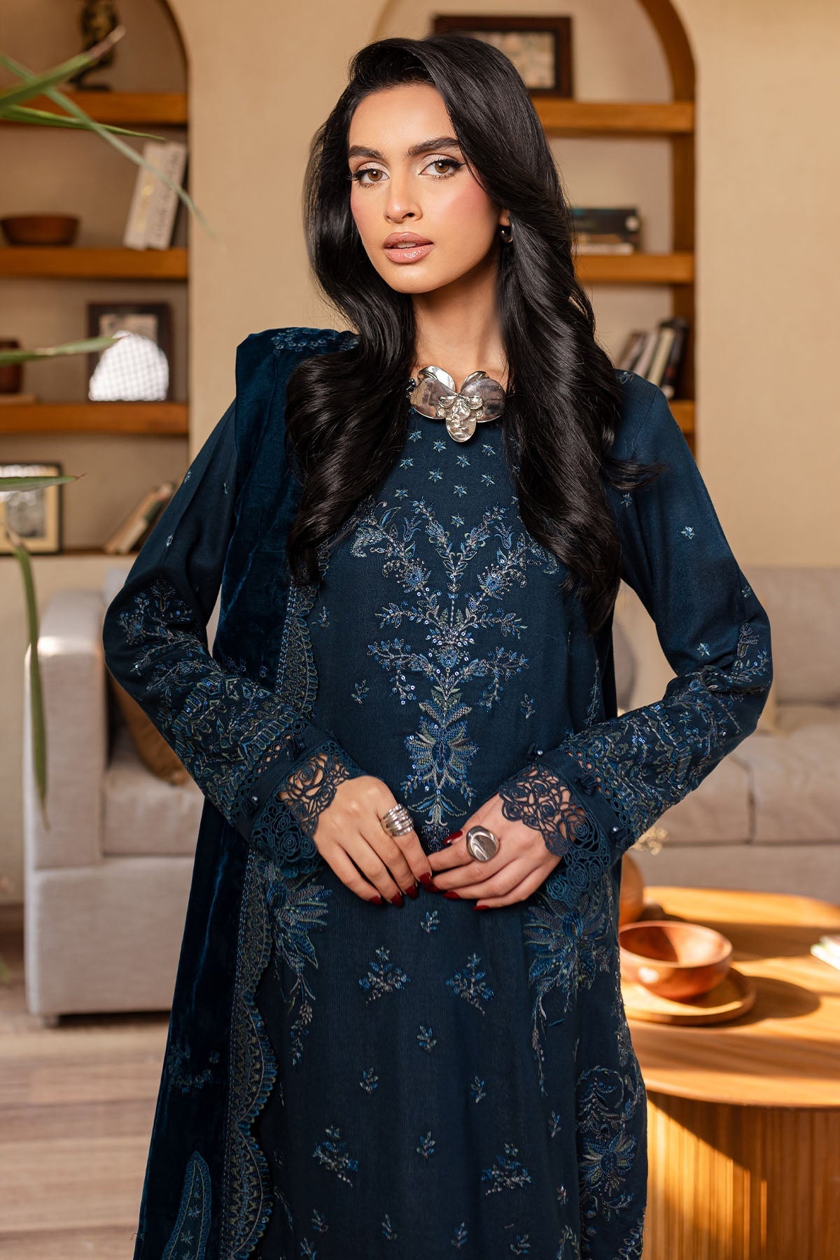 Nureh | Exclusive Shawls | NE-127 by Nureh - Designer Dress - Type: Ladies Clothes - Available at Libayah - 100% Original
