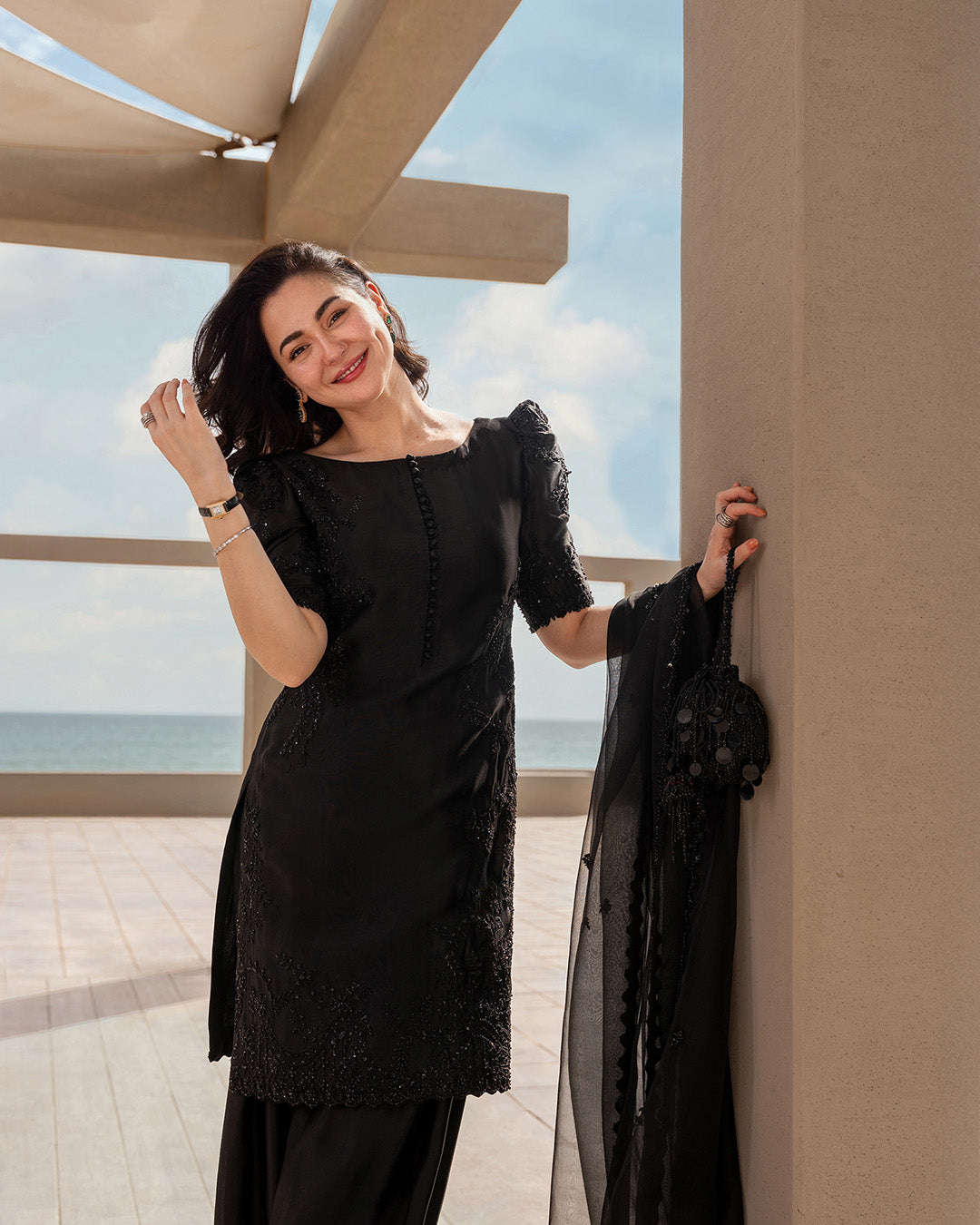 Faiza Saqlain | Reina Luxe | Temirah by Faiza Saqlain - Designer Dress  - Type : Ladies Clothes - Available at Libayah - 100% Original 