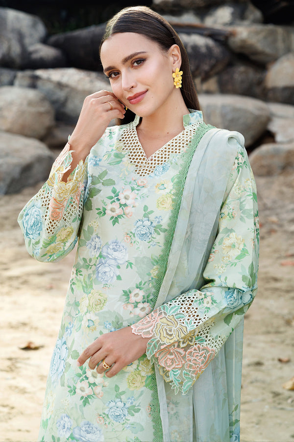 Farasha | Printed Essentials | Mint Bloom by Farasha - Designer Dress - Type: Ladies Clothes - Available at Libayah - 100% Original