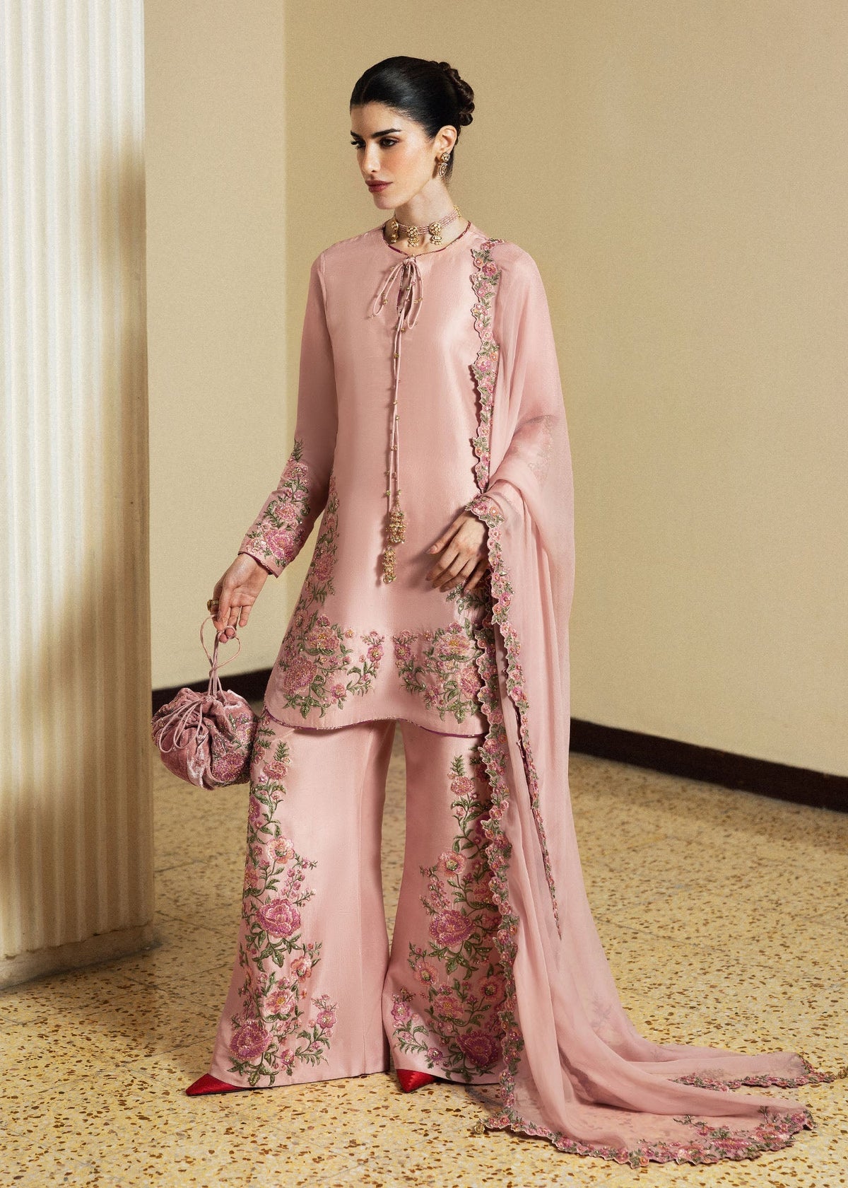 Hussain Rehar | Luxury Pret 26 | Zahra - Designer Dress - Type : Ladies Clothes - Available at Libayah - 100% Original