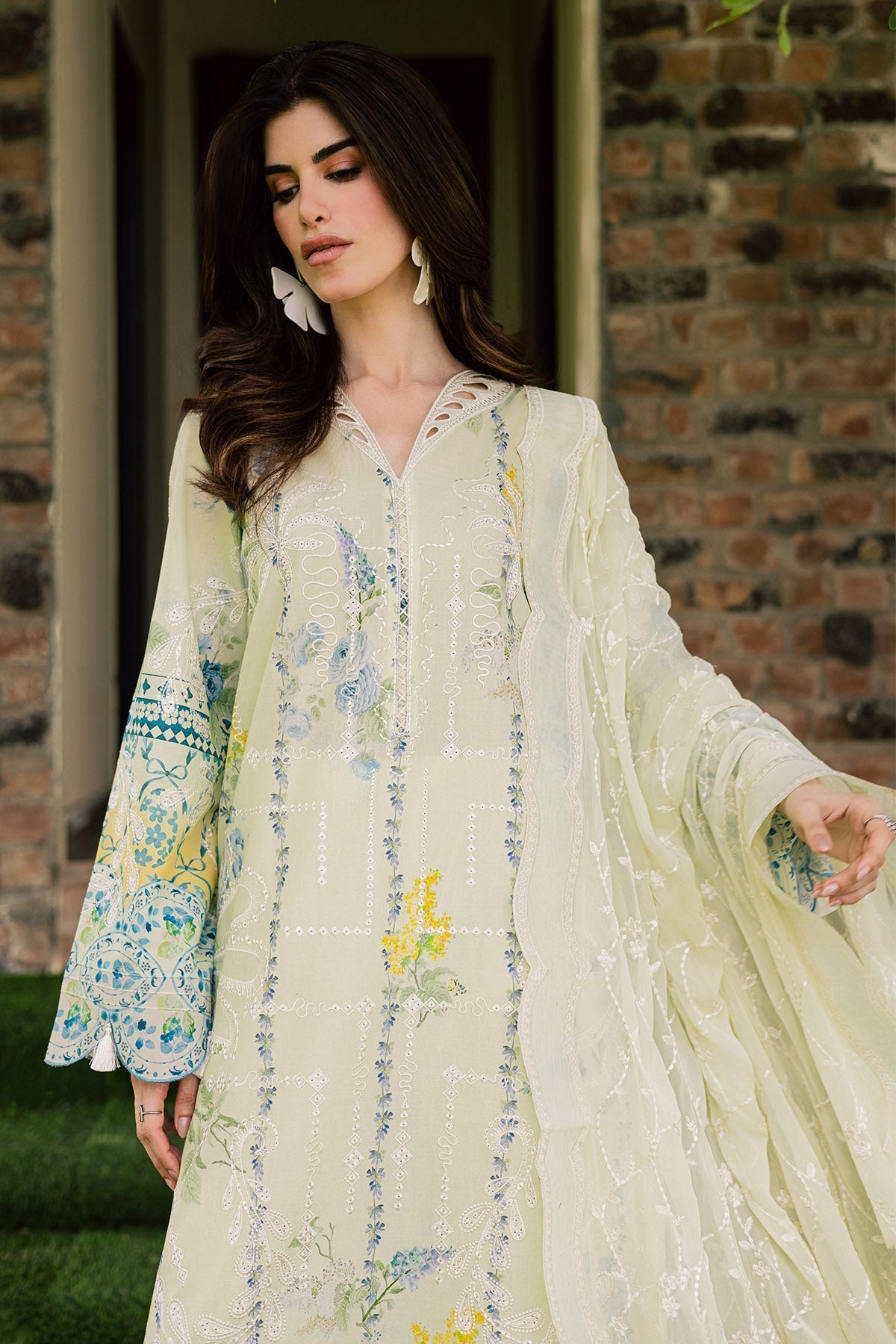 Nureh | Raha Lawn | NE-259 by Nureh - Designer Dress  - Type : Ladies Clothes - Available at Libayah - 100% Original 