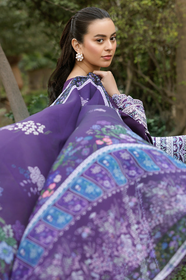 Farasha | Summer Weaves Embroidered Lawn | Regal Iris by Farasha - Designer Dress - Type: Ladies Clothes - Available at Libayah - 100% Original