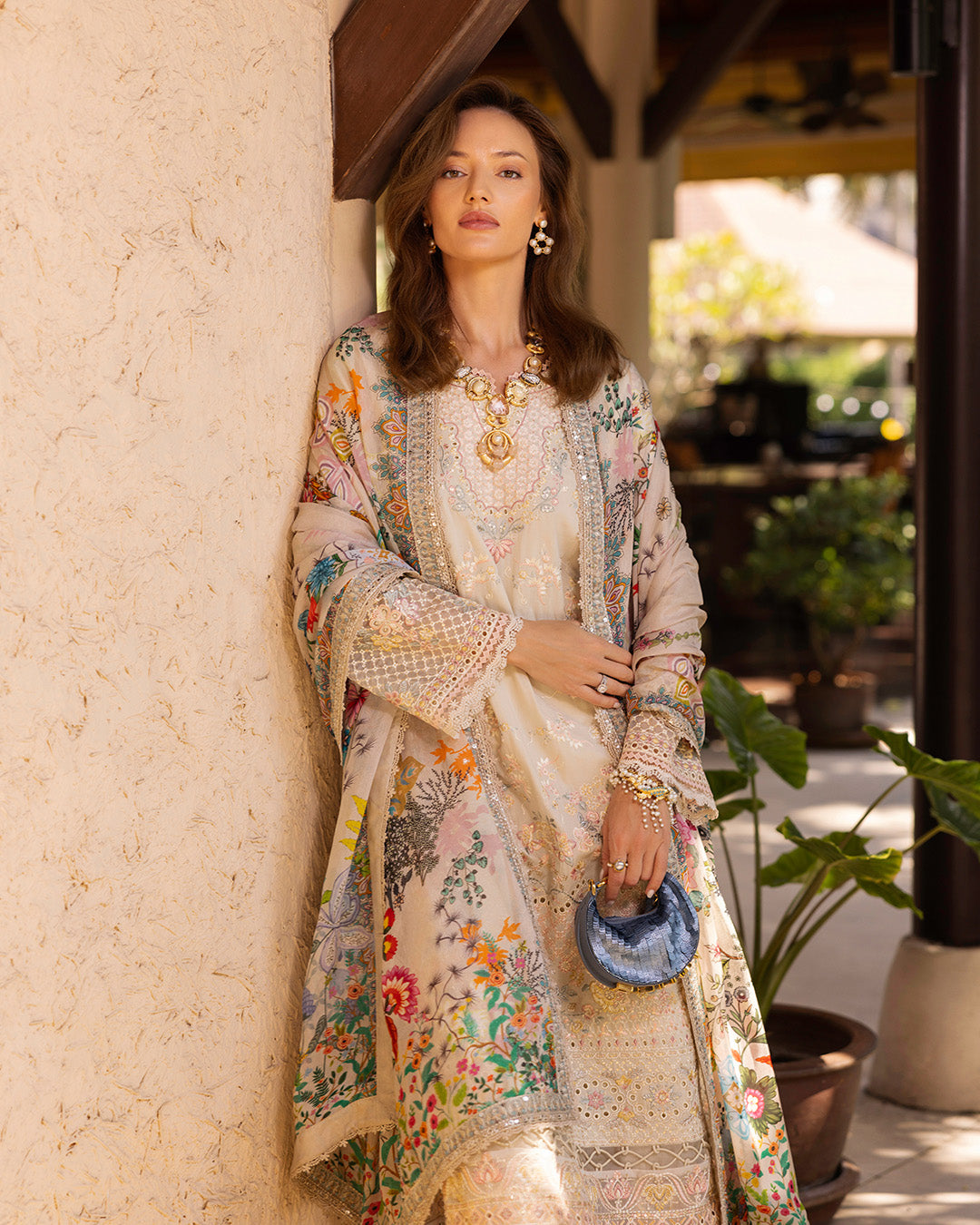 Faiza Saqlain | Zinnia Lawn 25 | Delilah by Faiza Saqlain - Designer Dress - Type: Ladies Clothes - Available at Libayah - 100% Original