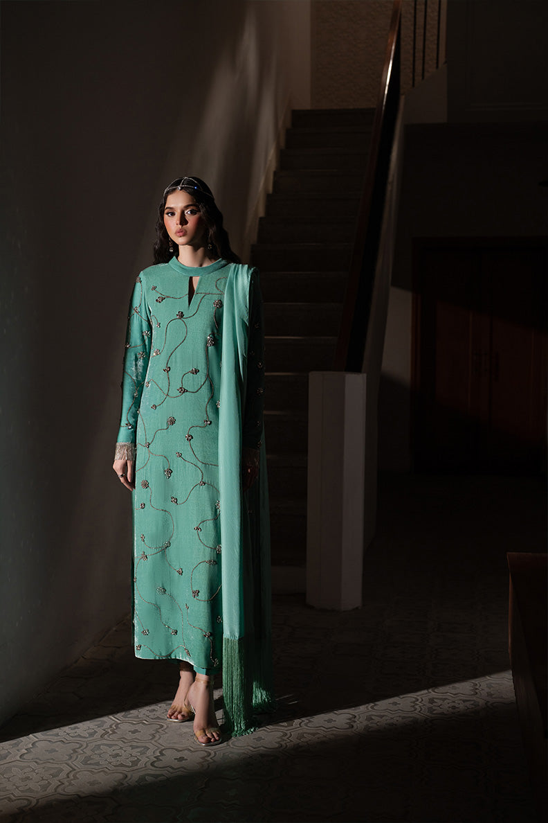Caia | Luxury Velvet Edit 25 | Turquoise by Caia - Designer Dress - Type: Ladies Clothes - Available at Libayah - 100% Original