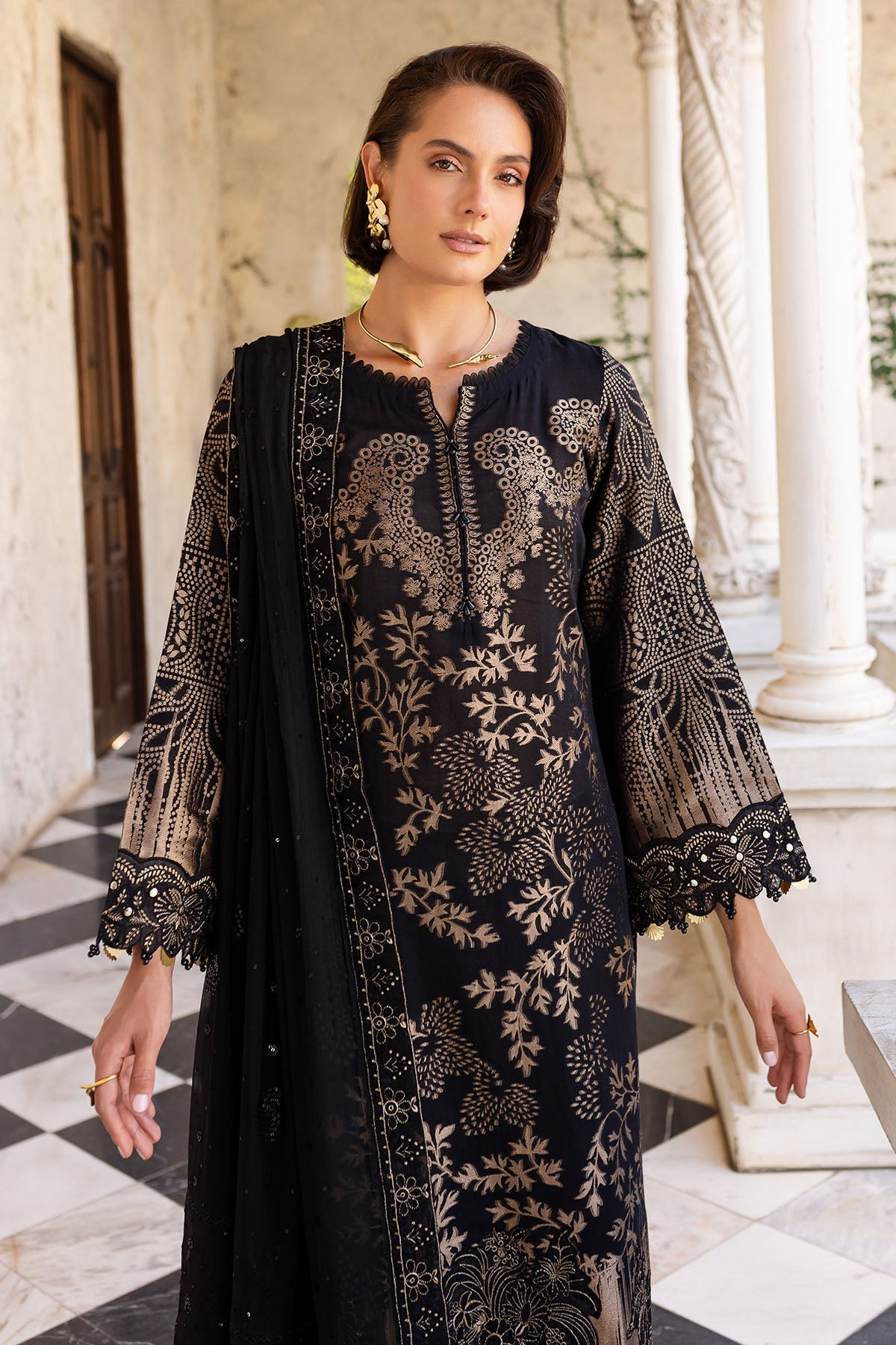 Nureh | Lawn Jacquard | NE-156 by Nureh - Designer Dress - Type: Ladies Clothes - Available at Libayah - 100% Original