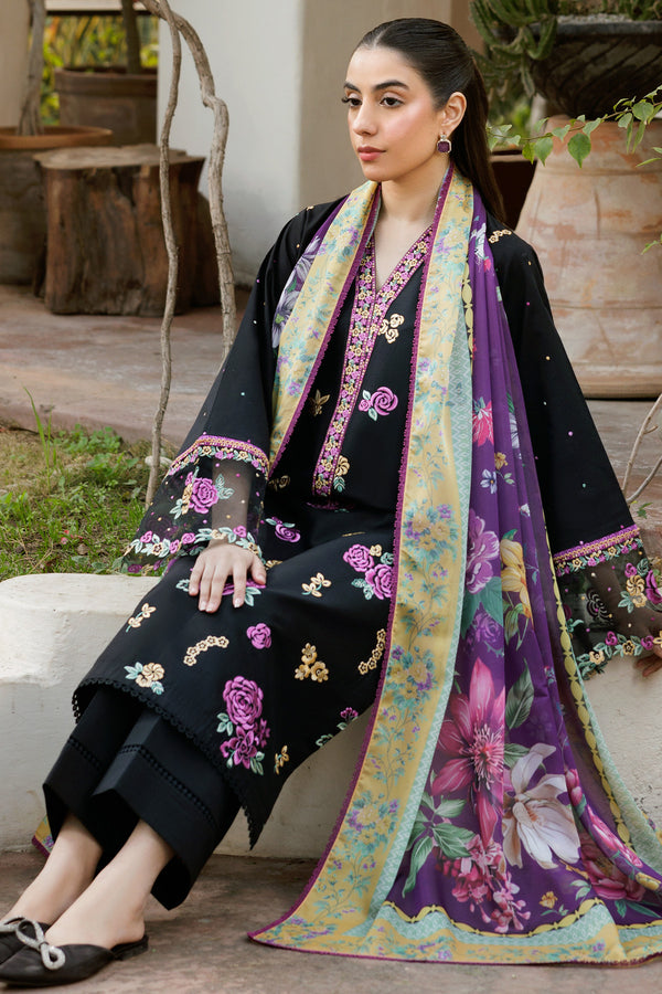 Farasha | Summer Weaves Embroidered Lawn | Raven Dusk by Farasha - Designer Dress - Type: Ladies Clothes - Available at Libayah - 100% Original
