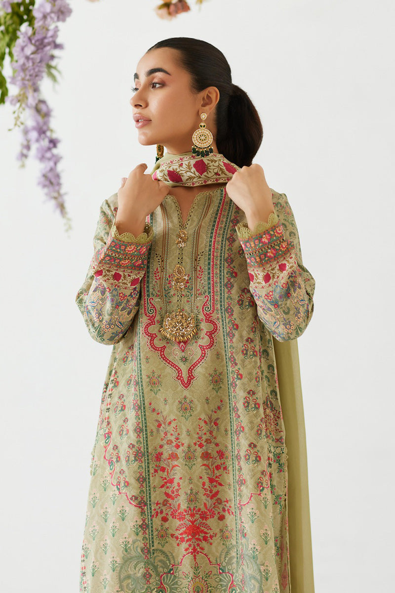 Mina Hasan | Signature Pret | Sage Sanguine - by Libayah - Registered Vendor of : Mina Hasan - 100% Original Designer Dress