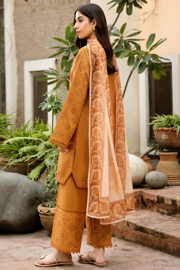 Farasha | Summer Weaves Embroidered Lawn | Golden Dusk by Farasha - Designer Dress - Type: Ladies Clothes - Available at Libayah - 100% Original