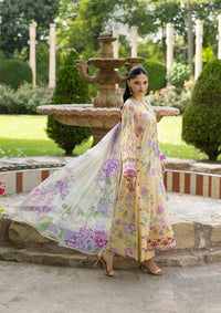 Elaf Premium | Signature Embroidered Lawn with Chiffon Collection 26 | ESG-7A STELLA by Elaf Premium - Designer Dress  - Type : Ladies Clothes - Available at Libayah - 100% Original 