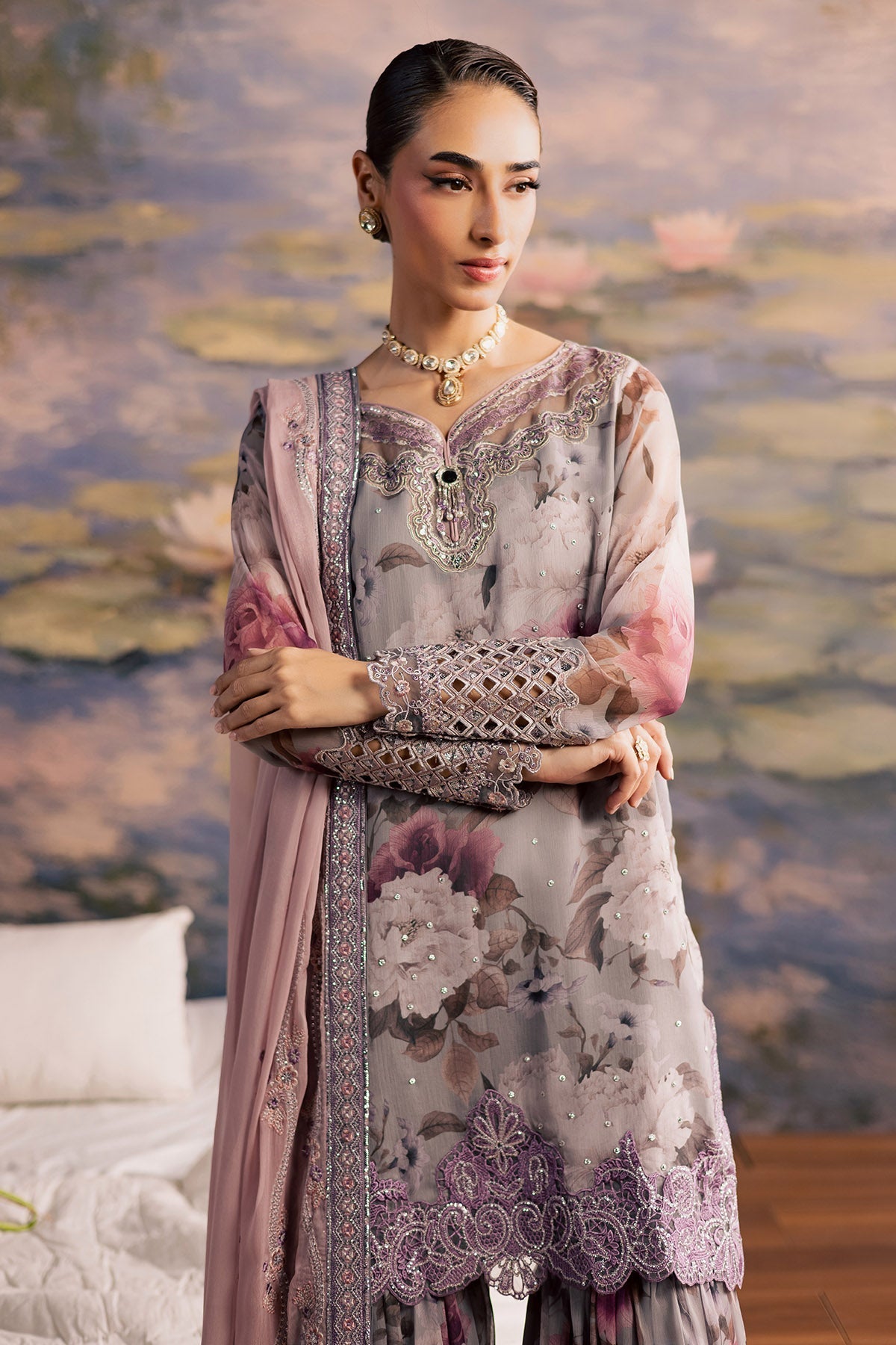 Nureh | Fancy Formal 26 | NP-786 by Nureh - Designer Dress  - Type : Ladies Clothes - Available at Libayah - 100% Original 