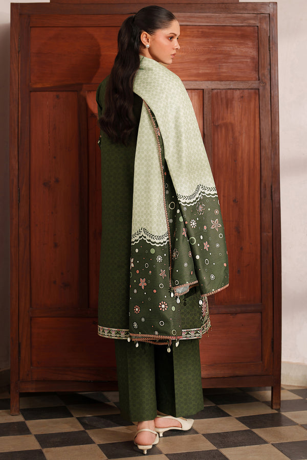Farasha | Meline Premium Viscose 25 | Olive Drape by Farasha - Designer Dress  - Type : Ladies Clothes - Available at Libayah - 100% Original 
