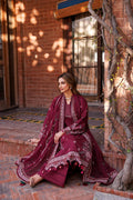Farasha | Dastoor Embroidered Lawn SS24 | RUBY GLAM by Farasha - Designer Dress - Type: Ladies Clothes - Available at Libayah - 100% Original