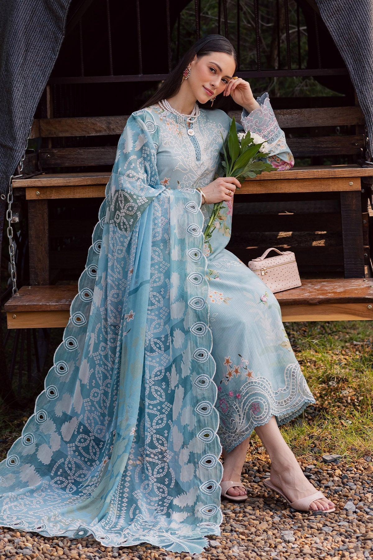 Nureh | Gardenia Lawn 26 | NSG-209 by Nureh - Designer Dress  - Type : Ladies Clothes - Available at Libayah - 100% Original 