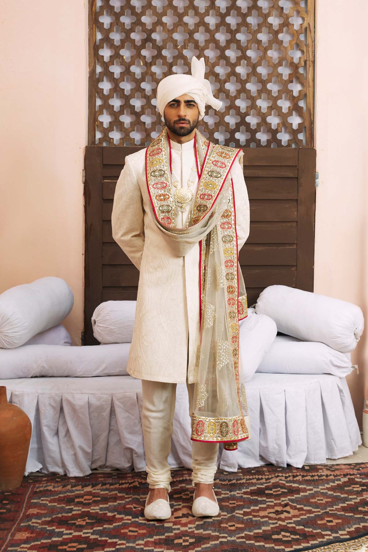 Pakistani Menswear | Mina Kashif | Nader by Libayah - Designer Dress - Type: Menswear - Available at Libayah - 100% Original