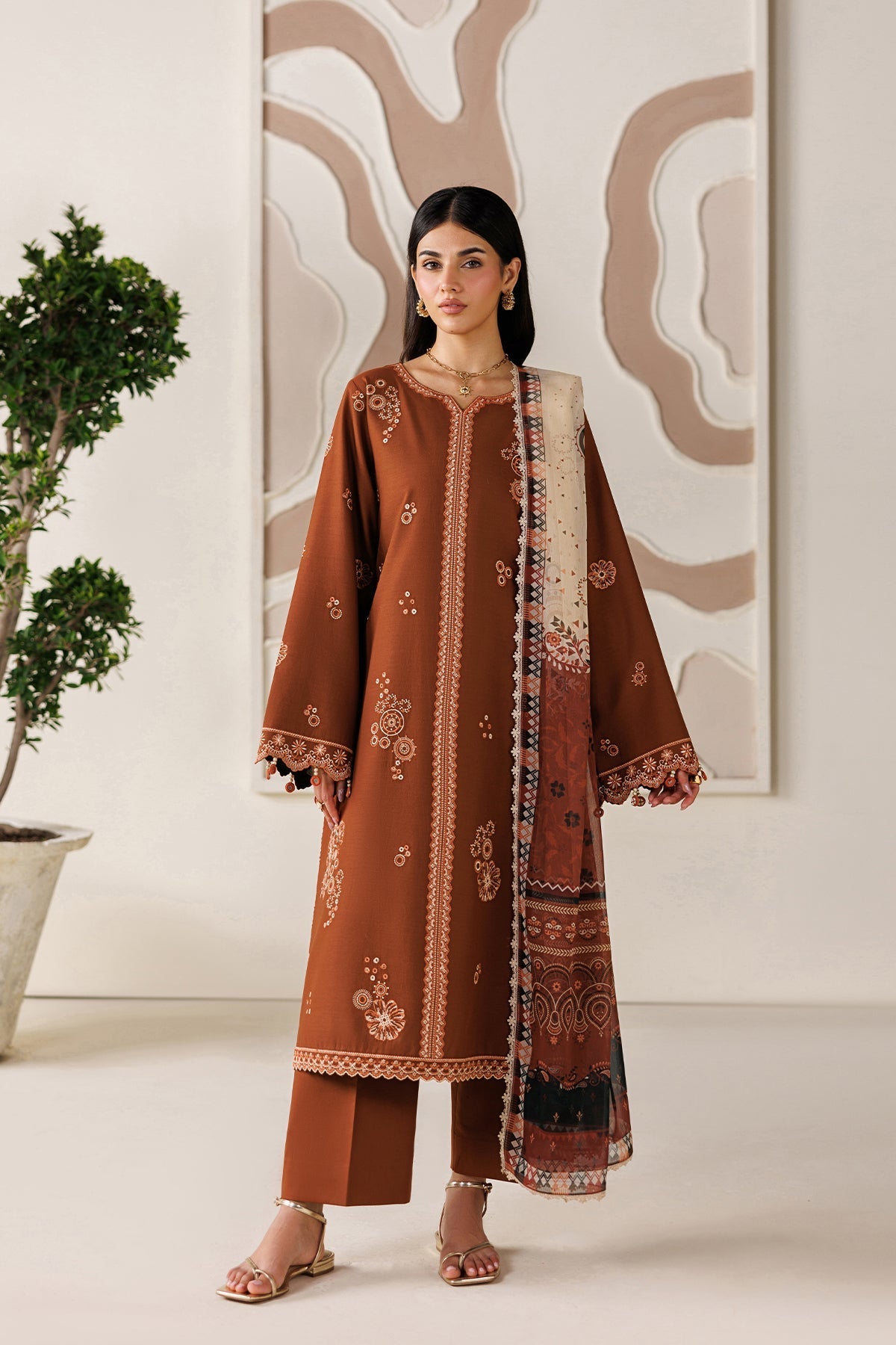 Farasha | Summer Melody 26 | Cinnamon Bloom by Farasha - Designer Dress  - Type : Ladies Clothes - Available at Libayah - 100% Original 
