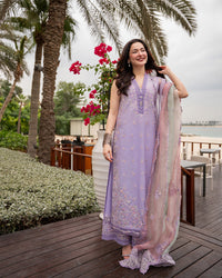 Faiza Saqlain | AYA - Unstitched Luxury Lawn '26 | Suela by Faiza Saqlain - Designer Dress  - Type : Ladies Clothes - Available at Libayah - 100% Original 