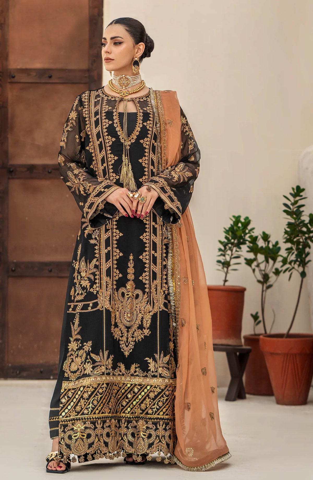 Maryum N Maria | Luxury Chiffon Collection | Evening Aura by Maryum N Maria - Designer Dress - Type: Ladies Clothes - Available at Libayah - 100% Original