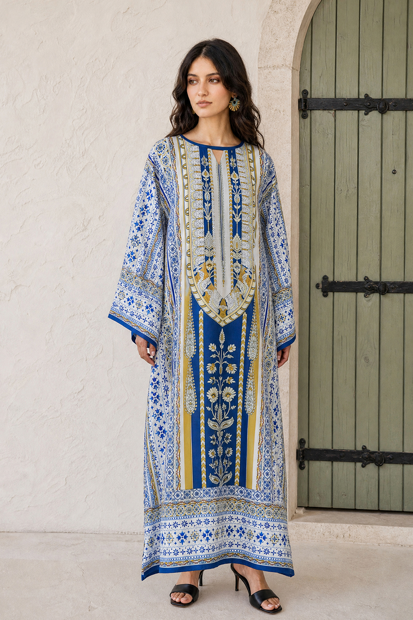 Saad Shaikh | Ease Fall Edit 26 | D-03 Kaftan by Saad Shaikh - Designer Dress  - Type : Ladies Clothes - Available at Libayah - 100% Original 