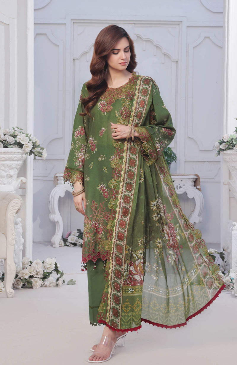 Al Zohaib | Applique Kari Cutwork Edit 25 | ACE-25-03 by Alzohaib - Designer Dress - Type: Ladies Clothes - Available at Libayah - 100% Original