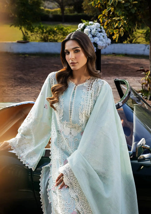 Kahf Premium | Luxury Lawn 25 | KLR-2B Garnet by Kahf Premium - Designer Dress - Type: Ladies Clothes - Available at Libayah - 100% Original