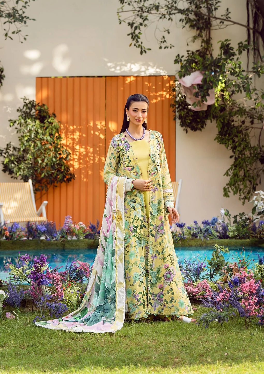 Elaf Premium | Prints 25 | EPS-7A DAISY FIELDS by Elaf Premium - Designer Dress - Type: Ladies Clothes - Available at Libayah - 100% Original